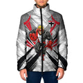 St Kilda Saints Australian Football Padded Jacket Superhero Mascot Graphic - Bold Team Colors