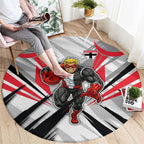 St Kilda Saints Australian Football Round Carpet Superhero Mascot Graphic - Bold Team Colors