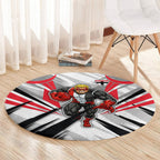 St Kilda Saints Australian Football Round Carpet Superhero Mascot Graphic - Bold Team Colors