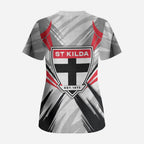 St Kilda Saints Australian Football Scrub Top Superhero Mascot Graphic - Bold Team Colors