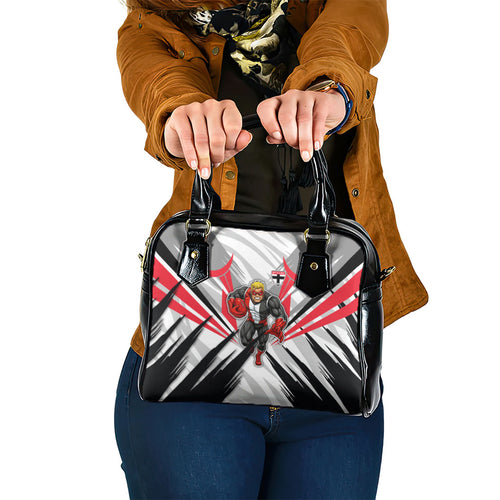 St Kilda Saints Australian Football Shoulder Handbag Superhero Mascot Graphic - Bold Team Colors