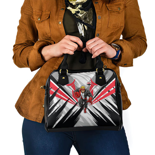 St Kilda Saints Australian Football Shoulder Handbag Superhero Mascot Graphic - Bold Team Colors
