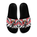 St Kilda Saints Australian Football Slide Sandals Superhero Mascot Graphic - Bold Team Colors