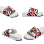 St Kilda Saints Australian Football Slide Sandals Superhero Mascot Graphic - Bold Team Colors