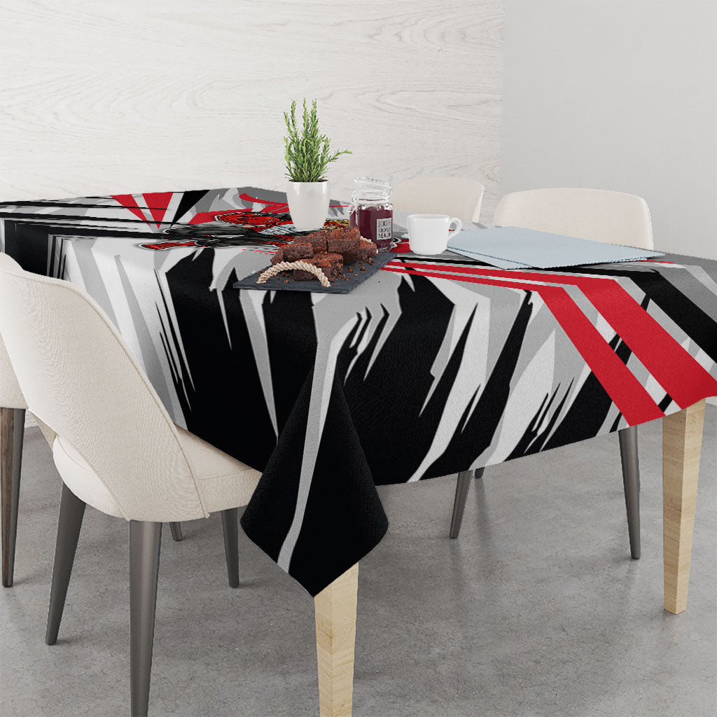 St Kilda Saints Australian Football Tablecloth Superhero Mascot Graphic - Bold Team Colors