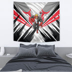 St Kilda Saints Australian Football Tapestry Superhero Mascot Graphic - Bold Team Colors