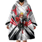 St Kilda Saints Australian Football Wearable Blanket Hoodie Superhero Mascot Graphic - Bold Team Colors
