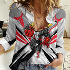 St Kilda Saints Australian Football Women Casual Shirt Superhero Mascot Graphic - Bold Team Colors