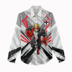 St Kilda Saints Australian Football Women Casual Shirt Superhero Mascot Graphic - Bold Team Colors