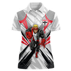 St Kilda Saints Australian Football Women Polo Shirt Superhero Mascot Graphic - Bold Team Colors