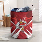 Sydney Swans Australian Football Laundry Basket Muscular Swan Mascot - Bold Team Colors