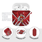 Sydney Swans Australian Football AirPods Case Muscular Swan Mascot - Bold Team Colors