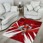Sydney Swans Australian Football Area Rug Muscular Swan Mascot - Bold Team Colors