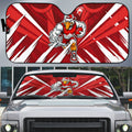 Sydney Swans Australian Football Auto Sun Shade Muscular Swan Mascot - Bold Team Colors