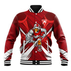 Sydney Swans Australian Football Baseball Jacket Muscular Swan Mascot - Bold Team Colors