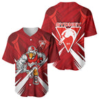 Sydney Swans Australian Football Baseball Jersey Muscular Swan Mascot - Bold Team Colors