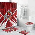 Sydney Swans Australian Football Bathroom Set Muscular Swan Mascot - Bold Team Colors