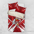 Sydney Swans Australian Football Bedding Set Muscular Swan Mascot - Bold Team Colors