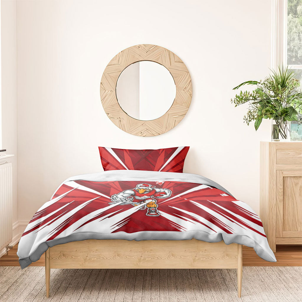 Sydney Swans Australian Football Bedding Set Muscular Swan Mascot - Bold Team Colors
