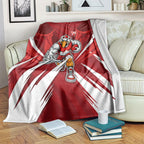 Sydney Swans Australian Football Blanket Muscular Swan Mascot - Bold Team Colors
