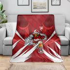 Sydney Swans Australian Football Blanket Muscular Swan Mascot - Bold Team Colors