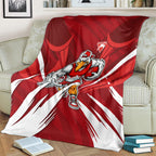 Sydney Swans Australian Football Blanket Muscular Swan Mascot - Bold Team Colors