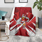 Sydney Swans Australian Football Blanket Muscular Swan Mascot - Bold Team Colors