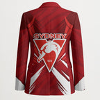 Sydney Swans Australian Football Blazer Muscular Swan Mascot - Bold Team Colors