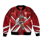 Sydney Swans Australian Football Bomber Jacket Muscular Swan Mascot - Bold Team Colors