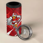 Sydney Swans Australian Football 4 in 1 Can Cooler Tumbler Muscular Swan Mascot - Bold Team Colors