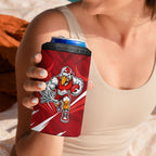 Sydney Swans Australian Football 4 in 1 Can Cooler Tumbler Muscular Swan Mascot - Bold Team Colors