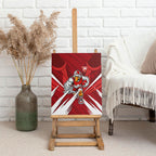 Sydney Swans Australian Football Canvas Wall Art Muscular Swan Mascot - Bold Team Colors