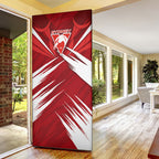 Sydney Swans Australian Football Door Cover Muscular Swan Mascot - Bold Team Colors