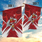Sydney Swans Australian Football Garden Flag Muscular Swan Mascot - Bold Team Colors