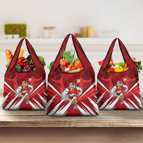Sydney Swans Australian Football Grocery Bag Muscular Swan Mascot - Bold Team Colors