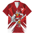 Sydney Swans Australian Football Hawaiian Shirt Muscular Swan Mascot - Bold Team Colors