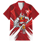 Sydney Swans Australian Football Hawaiian Shirt Muscular Swan Mascot - Bold Team Colors