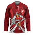 Sydney Swans Australian Football Hockey Jersey Muscular Swan Mascot - Bold Team Colors