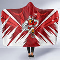 Sydney Swans Australian Football Hooded Blanket Muscular Swan Mascot - Bold Team Colors
