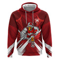 Sydney Swans Australian Football Hoodie Muscular Swan Mascot - Bold Team Colors