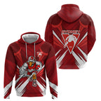 Sydney Swans Australian Football Hoodie Muscular Swan Mascot - Bold Team Colors