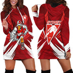 Sydney Swans Australian Football Hoodie Dress Muscular Swan Mascot - Bold Team Colors