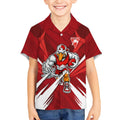 Sydney Swans Australian Football Kid Hawaiian Shirt Muscular Swan Mascot - Bold Team Colors