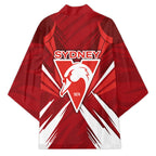 Sydney Swans Australian Football Kimono Muscular Swan Mascot - Bold Team Colors