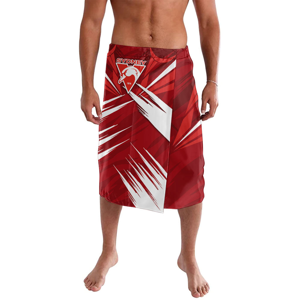 Sydney Swans Australian Football Lavalava Muscular Swan Mascot - Bold Team Colors