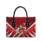 Sydney Swans Australian Football Leather Bag Muscular Swan Mascot - Bold Team Colors
