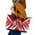 Sydney Swans Australian Football Leather Tote Bag Muscular Swan Mascot - Bold Team Colors