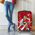Sydney Swans Australian Football Luggage Cover Muscular Swan Mascot - Bold Team Colors