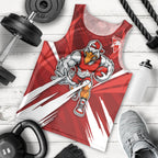 Sydney Swans Australian Football Men Tank Top Muscular Swan Mascot - Bold Team Colors