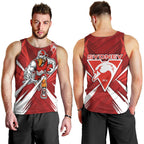 Sydney Swans Australian Football Men Tank Top Muscular Swan Mascot - Bold Team Colors